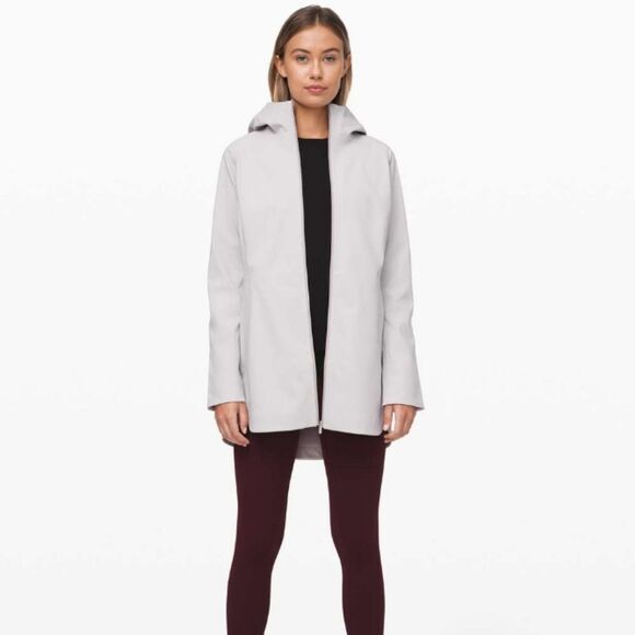 Lululemon Glyde Along Softshell Jacket Coat in chrome size 2 - Picture 2 of 16